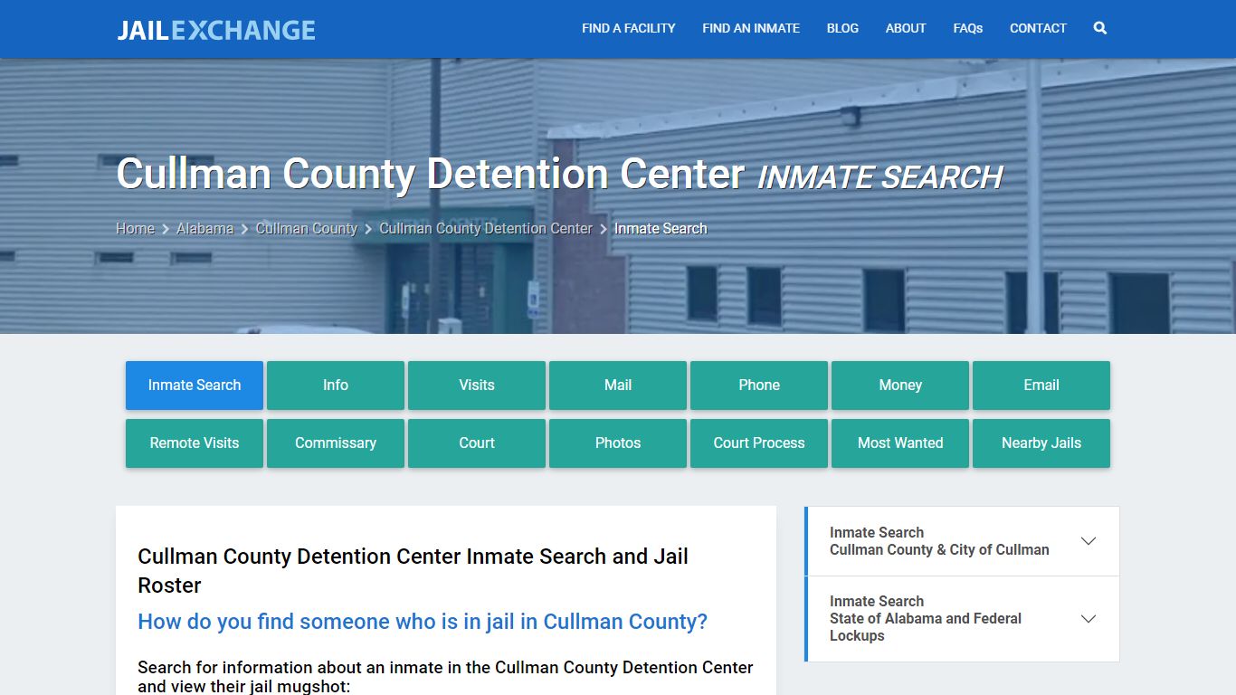 Cullman County Detention Center Inmate Search - Jail Exchange